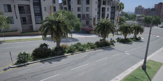 Road Vegetation around Map
