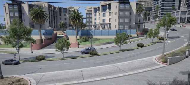Road Vegetation around Map