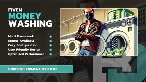 Money Washing Advanced: FiveM Launderer Placement Script