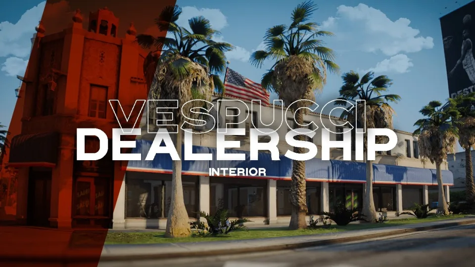 FiveM Car Dealership MLO on the Vespucci Strip