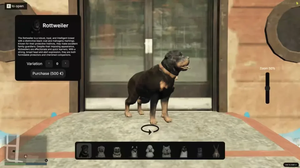 FiveM Pet Script With Levels, Skills and Breeding