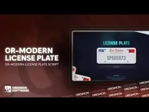 FiveM Custom License Plate Script with Tebex Plates