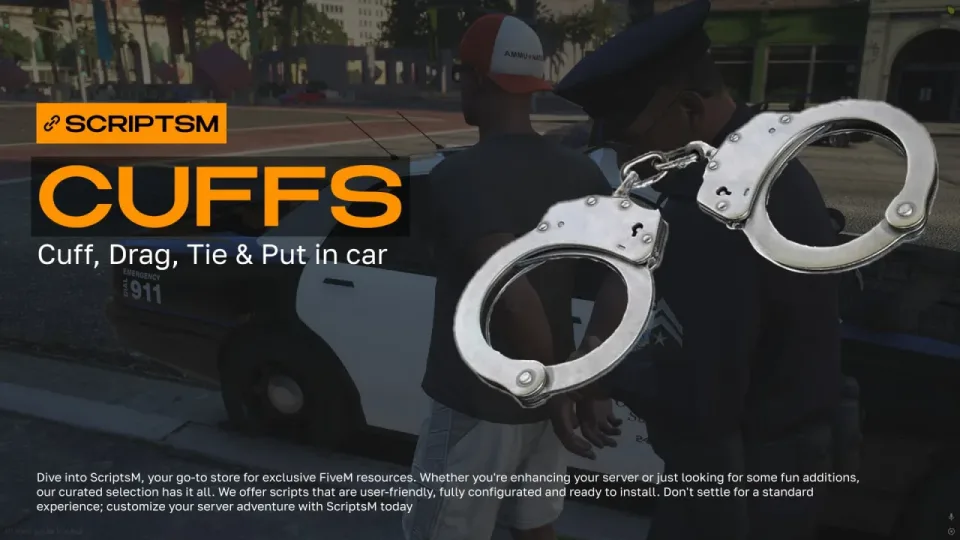 FiveM Cuff Script with Tie, Drag and Vehicle Loading