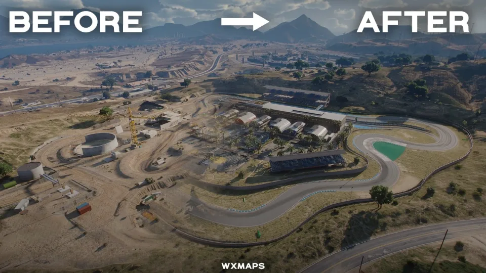 Grand Senora Raceway MLO, FiveM Racetrack by WXMAPS