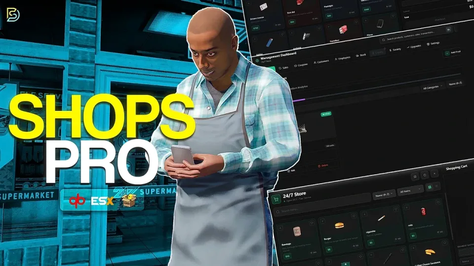 Custom Shops Pro FiveM Shop Script with 55+ Permissions
