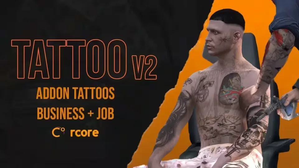 RCore Tattoos: FiveM Tattoo Shop with Minigame