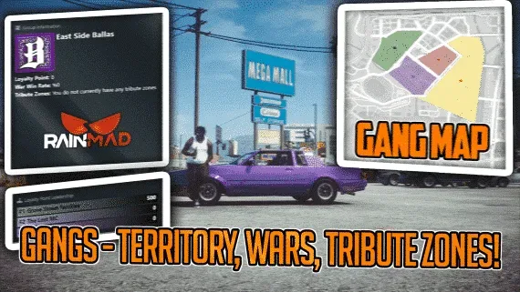 FiveM Gang Territory & Wars Script by RAINMAD