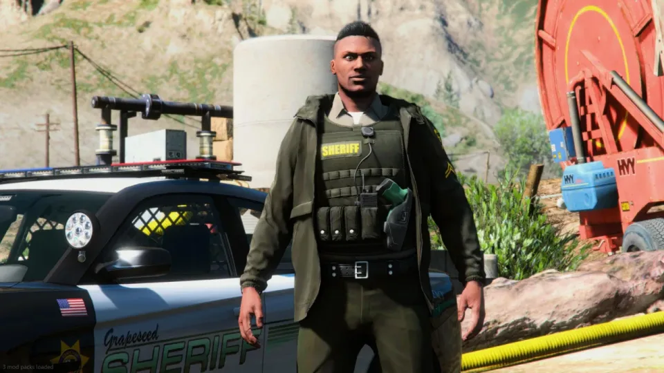 Lore Friendly Police and EMS EUP Pack with K9 Peds
