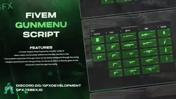 CS2 Style Gun Menu for FiveM by GFX