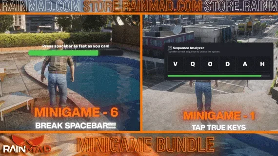 FiveM Minigame Pack: 16 Heist Minigames via Exports