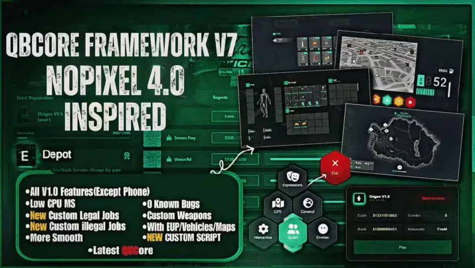 NoPixel 4.0 Server Files, Full QBCore V7 Build