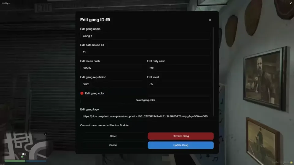 Electus Gangs FiveM Territory & Gang Wars Script
