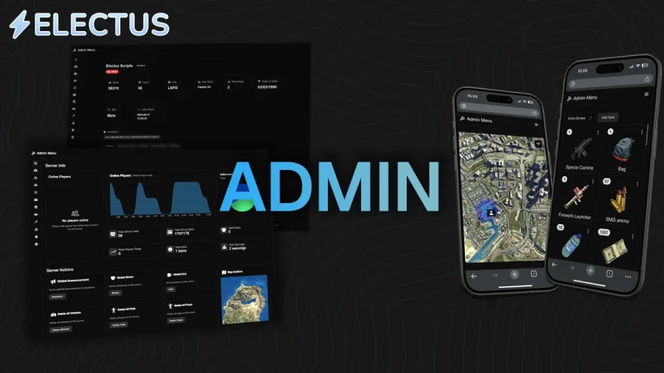 Electus Admin: Browser Admin Menu for FiveM Servers
