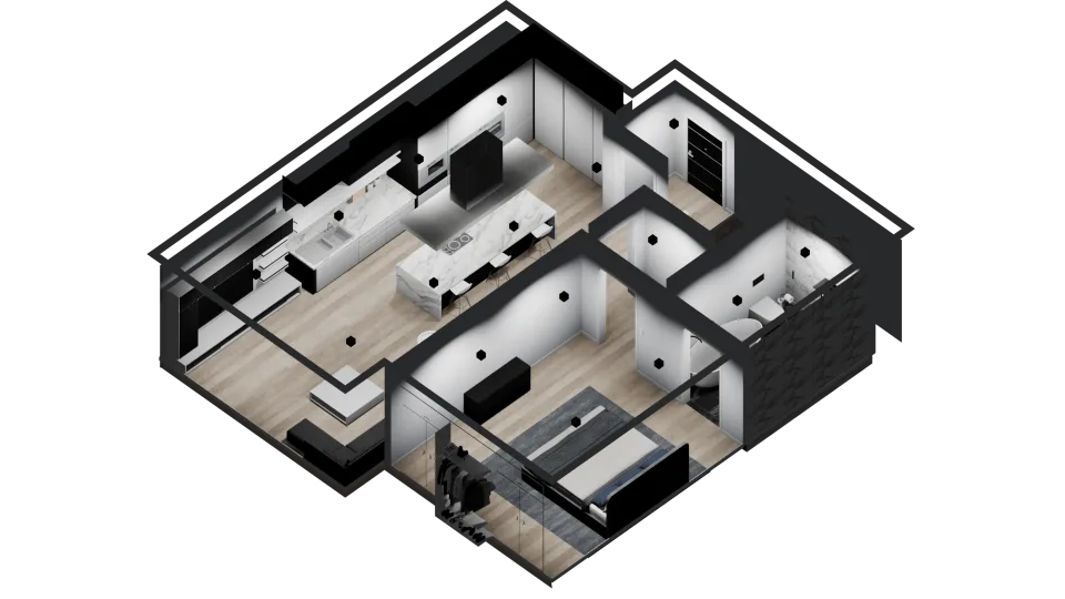 K4MB1 Furnished Housing Shells Pack (16 Shells)