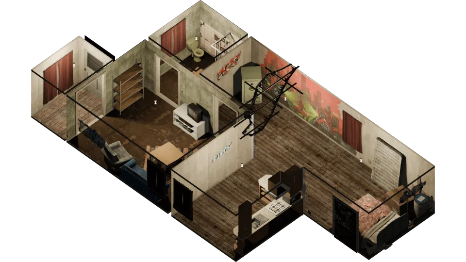 K4MB1 Furnished Housing Shells Pack (16 Shells)