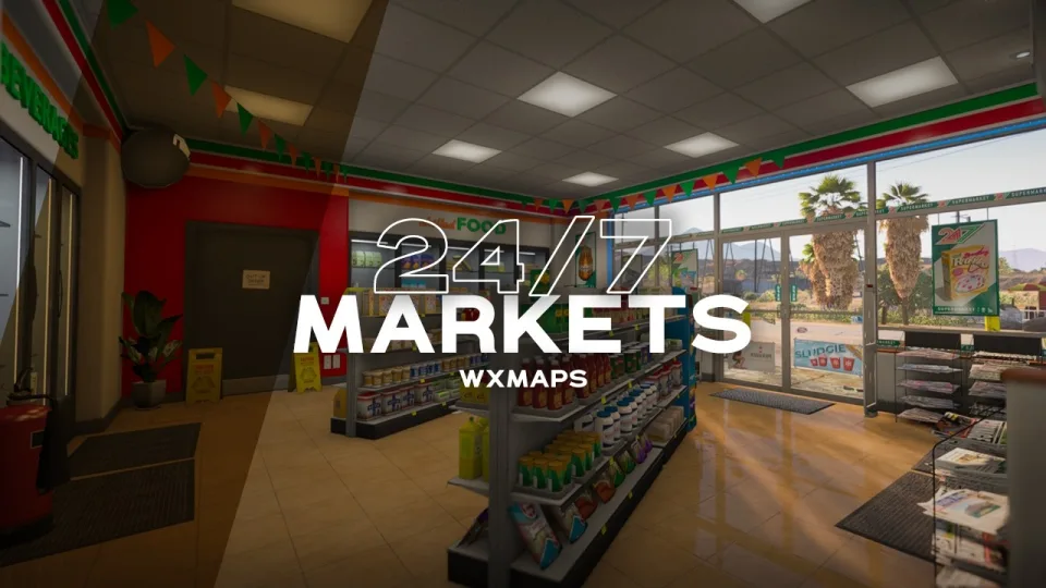 24/7 Supermarket MLO for FiveM, Every Store Replaced