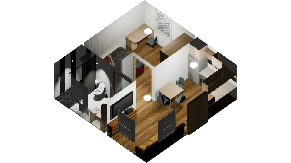 K4MB1 Furnished Housing Shells Pack (16 Shells)