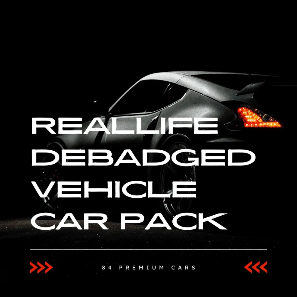Debadged FiveM Car Pack With 84 TOS-Ready Vehicles