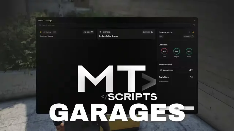Free FiveM Persistent Garage Script with Impound