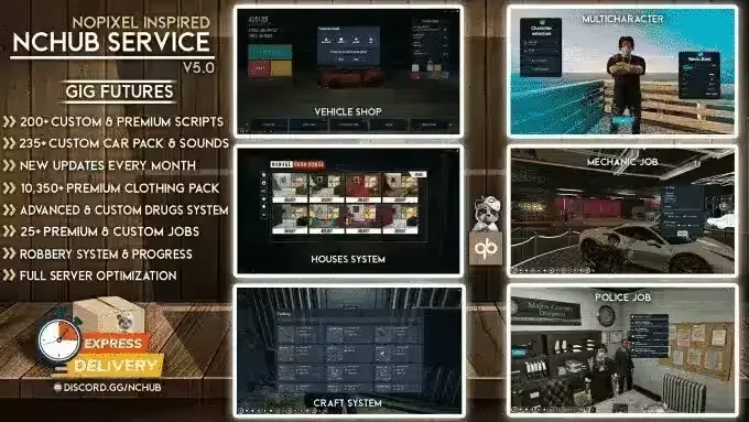 Premade QBCore Server V9, 250+ Scripts at 120 FPS